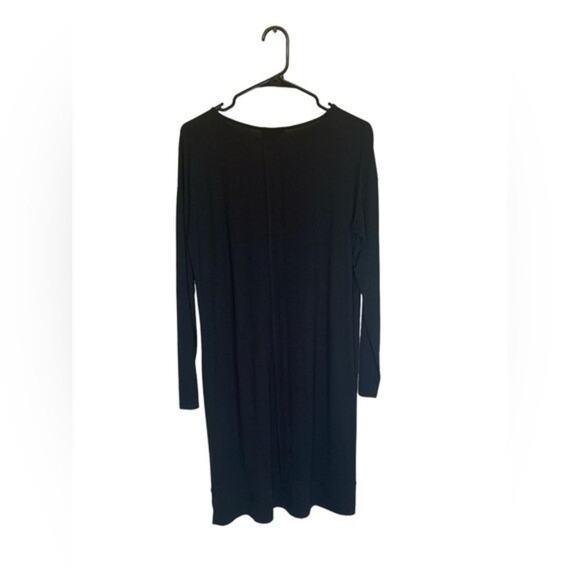 Eileen Fisher Long Sleeve Black Knee Length Dress Size XS - Picture 1 of 5